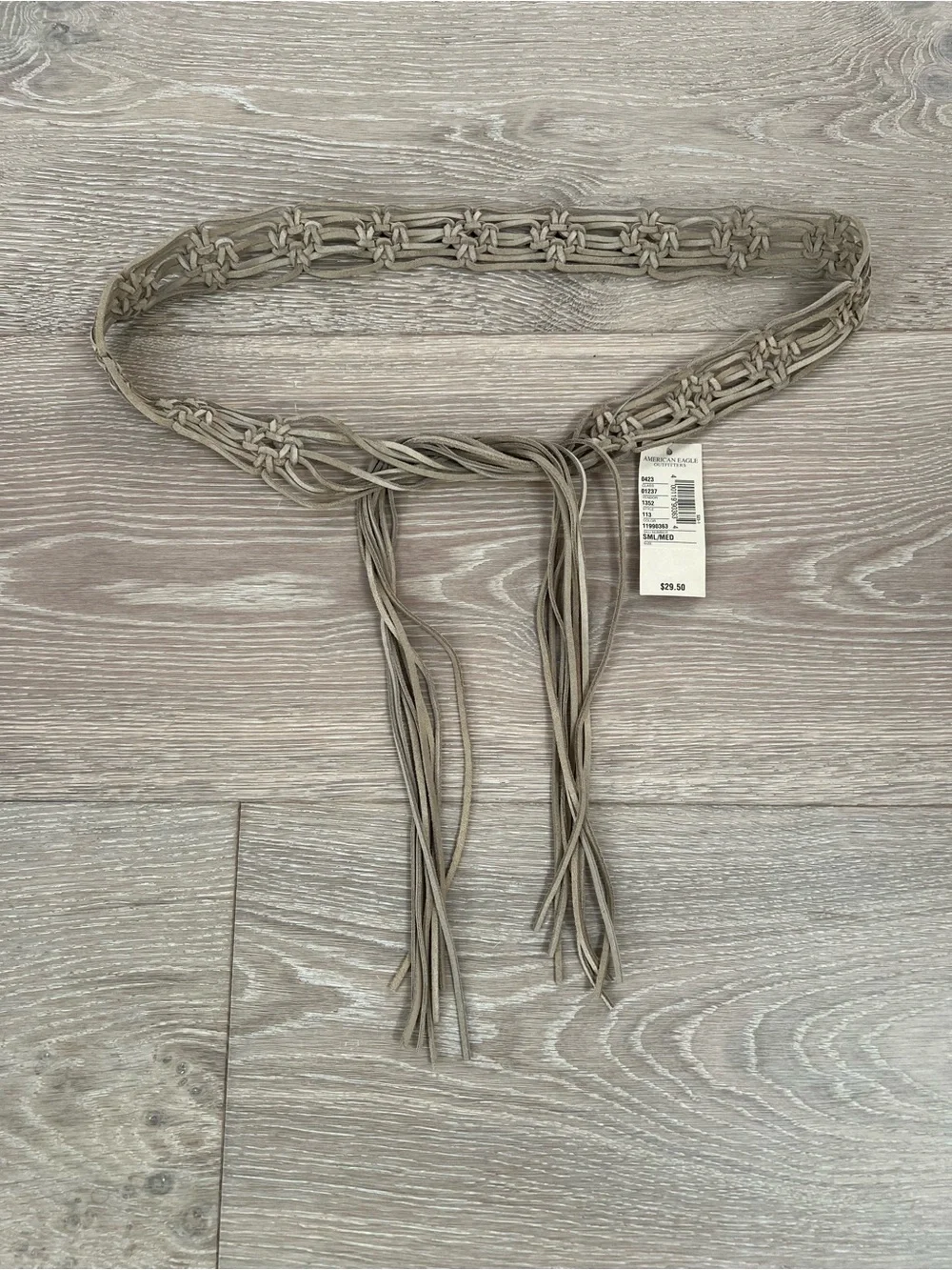 NWT American Eagle Outfitters Braided Fringe Belt